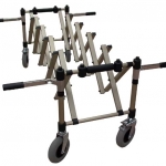 Chariots et tr&eacute;teaux porte cercueils