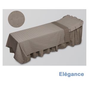 couverture vison, jupe taupe