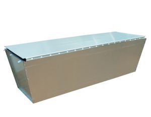 Boîte de réduction de corps en acier zingué [BOITREDU1 (L 600 mm)  /  BOITREDU2 (L 900 mm) / BOITREDU3 (L 1200 mm)]