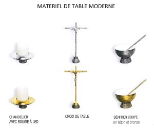 Articles de recueillement de table Série Moderne