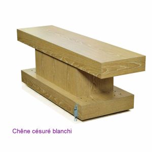 Catafalque en stratifié chêne cérusé