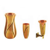 Vases soliflores en bronze vernis