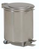 Poubelle inox &agrave; commande non manuelle de 50 litres