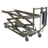 Chariot &eacute;l&eacute;vateur &eacute;lectrique avec rails inclinables